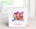 Personalised K-Pop Demon Hunters Birthday Card - Anime Style Warrior Design