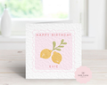 Personalised Lemon "Limon" Birthday Card