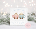 Personalised Christmas Card - Cute Hot Cocoa Mugs Character
