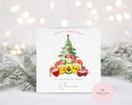 Personalised Children's Christmas Card - Cute Watercolour Festive Fruit Friends Illustration