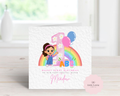 Personalised Miss Rachel Birthday Card - Pink Version