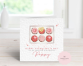 Personalised Valentine’s Day Card - Any Name & Relation - Pink Cupcake Box Illustration - Custom Valentine Card for Girlfriend, Wife or Fiancée