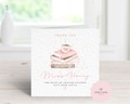 Personalised Teacher Thank You Card - Watercolour Books & Coffee Mug Design