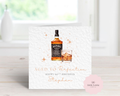 Personalised 60th Birthday Card - Jack Daniel’s Whiskey Design - "Aged to Perfection"