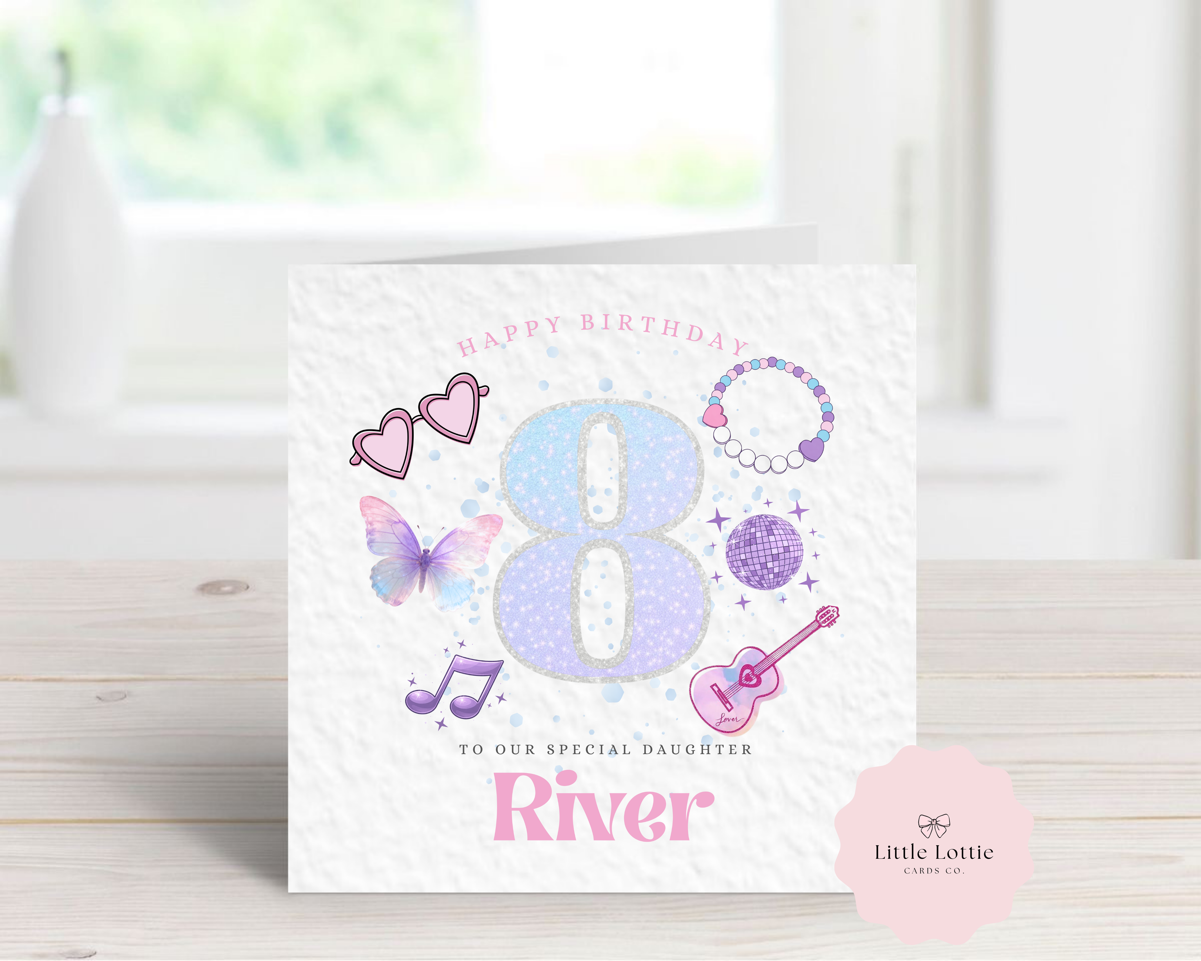 Personalised Birthday Card - Taylor Inspired Pop Star Theme