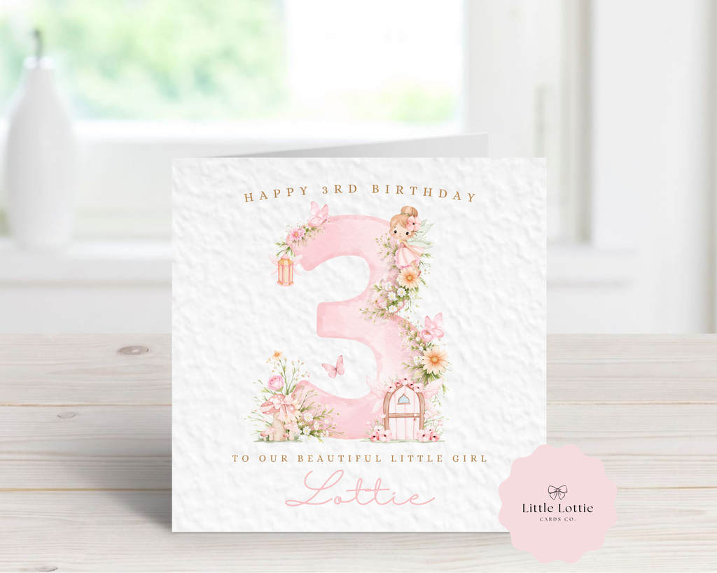 Personalised Fairy Birthday Card | Any Name, Any Age