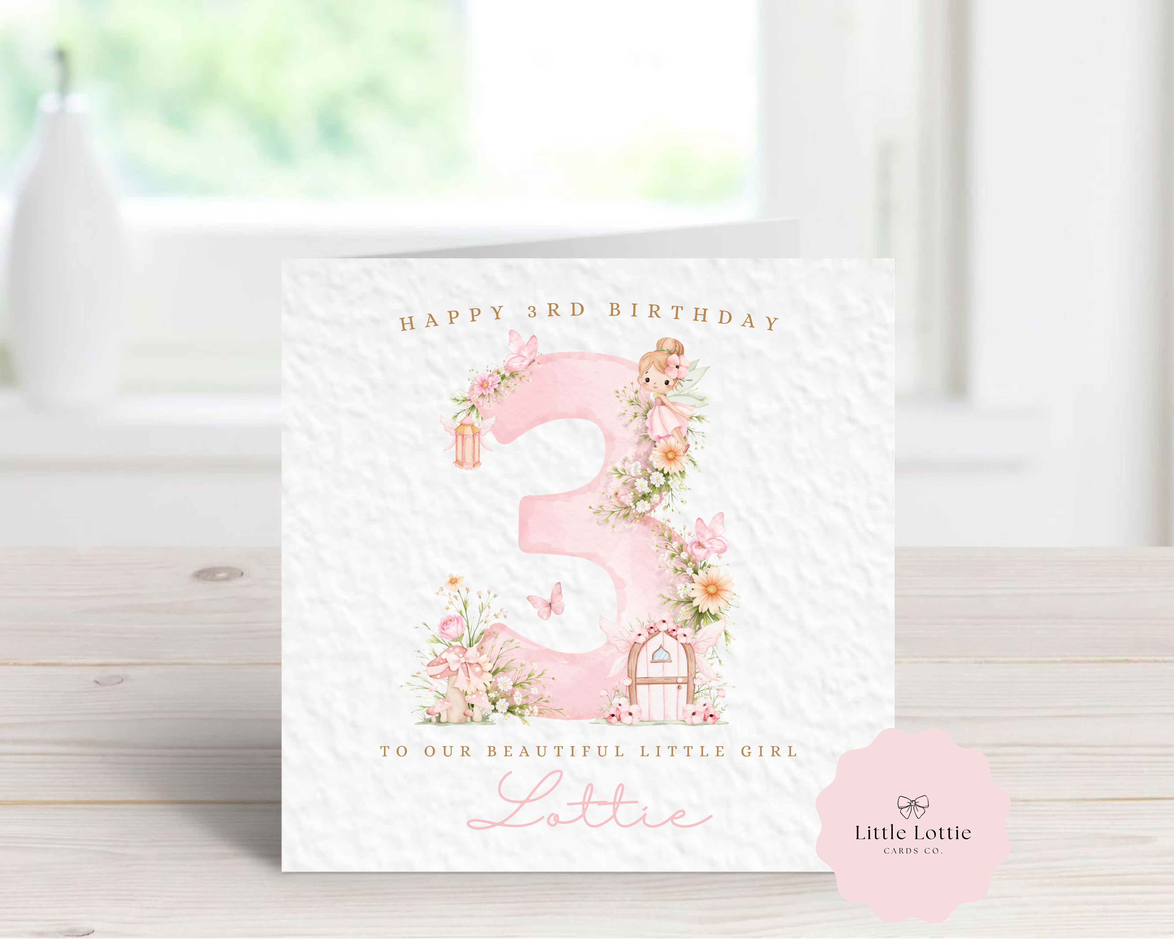 Personalised Fairy Birthday Card | Any Name, Any Age