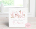 Personalised Fairy 1st Birthday Card - Watercolor "ONE" Lettering with Fairies, Toadstools & Butterflies - Custom Name & Relation - Large 6" Square Card for Daughter, Granddaughter